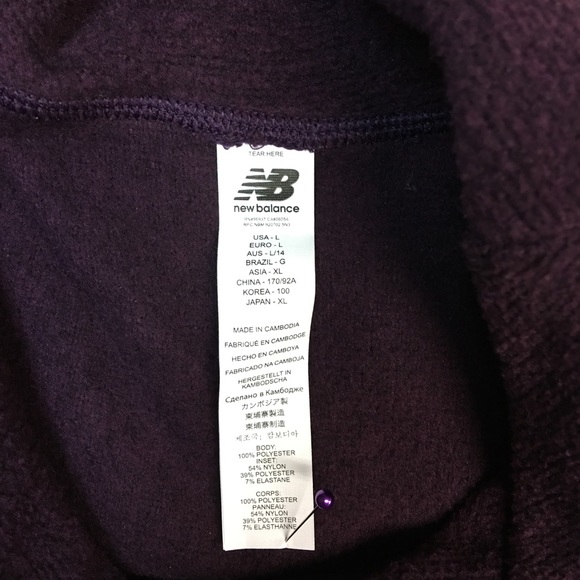 New Balance women’s Purple Cowl Neck Pull Over Sweater. Sz L - Picture 4 of 8